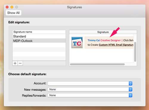How to add signature in outlook mac app